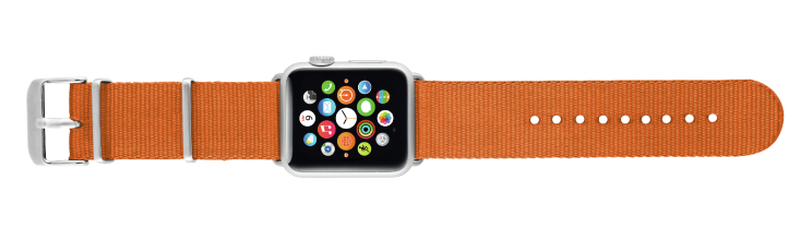 TRUST náramek Nylon pro Apple watch 42mm Orange